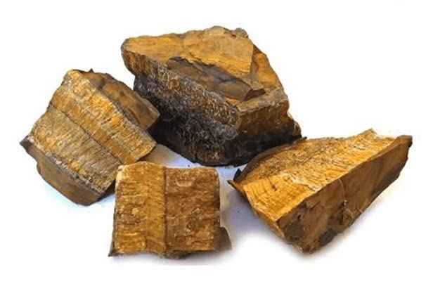 Divinity Natural Tiger Eye Raw Stones - 100 to 150 Grams, Hand Picked & Cleaned, Pack of 1 to 4 Beautiful Raw Pieces Default Title